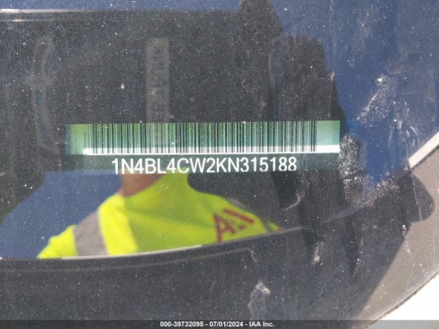 1N4BL4CW2KN315188 Nissan Altima 2.5 Sr