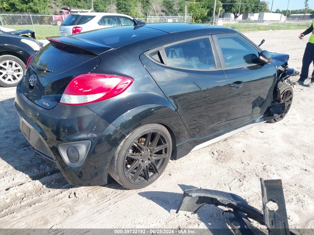Hyundai Veloster Turbo W/black 2014 KMHTC6AEXEU206178 Image 4