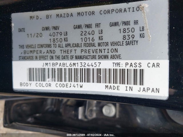 Mazda Mazda3 Select 2021 JM1BPABL6M1324457 Image 9