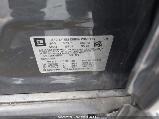 Buick Encore Preferred 2017 KL4CJASB2HB059642 Image 9