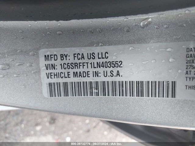 RAM 1500 Big Horn  4x4 5'7 Box 2020 1C6SRFFT1LN403552 Image 9