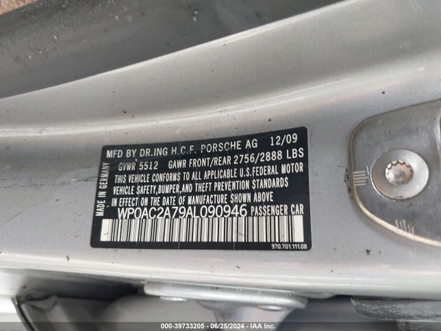 2010 PORSCHE PANAMERA WP0AC2A79AL090946 Photo 8