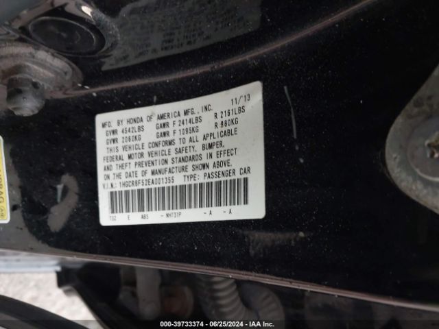 1HGCR6F52EA001355 Honda Accord Hybrid Ex-l