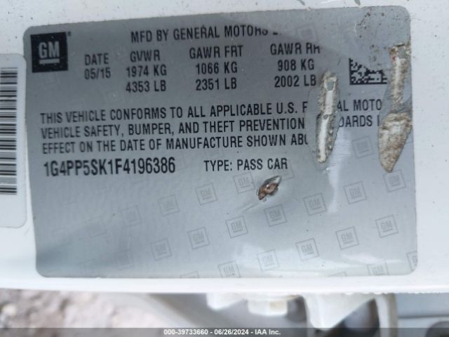 1G4PP5SK1F4196386 Buick Verano