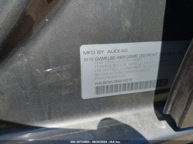 WAUBFAFL3EN018272 Audi A4 2.0t Premium