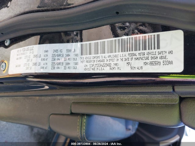 Jeep Cherokee Limited 4x4 2017 1C4PJMDS3HW529482 Image 9