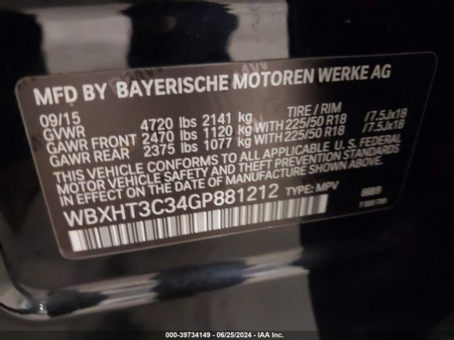 WBXHT3C34GP881212 BMW X1 Xdrive28i