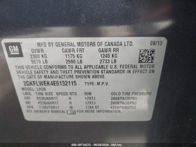 2GKFLWEK4E6132115 GMC Terrain Sle-2