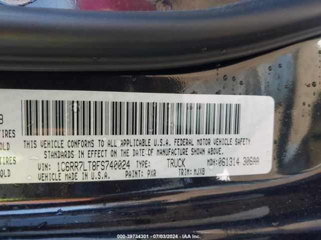 1C6RR7LT8FS740024 RAM 1500 Outdoorsman