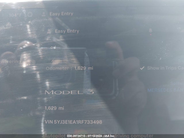 Tesla Model 3 Rear-wheel Drive 2024 5YJ3E1EA1RF733498 Image 7