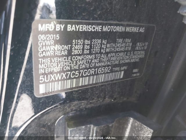 5UXWX7C57G0R16592 BMW X3 Xdrive35i