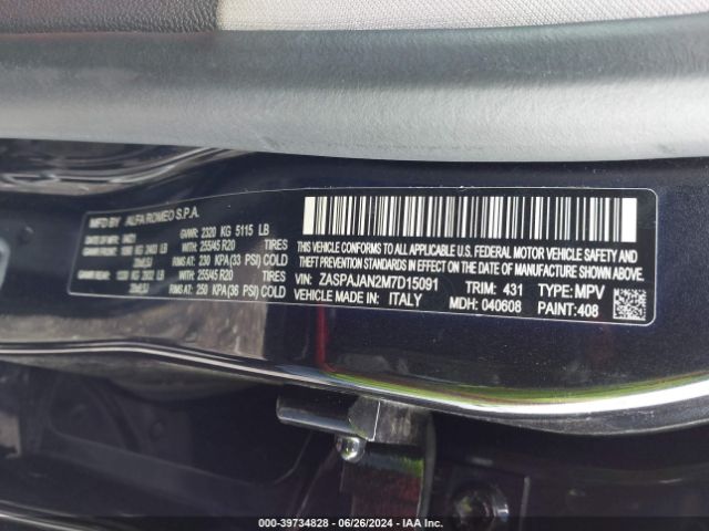 ZASPAJAN2M7D15091 Alfa Romeo Stelvio Rwd