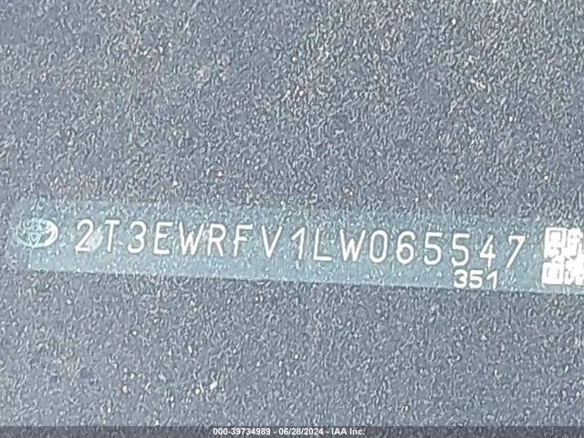 2T3EWRFV1LW065547 Toyota Rav4 Hybrid Xse
