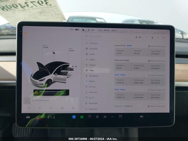 Tesla Model 3 Long Range Dual Motor All-wheel Drive 2021 5YJ3E1EB3MF849402 Image 15