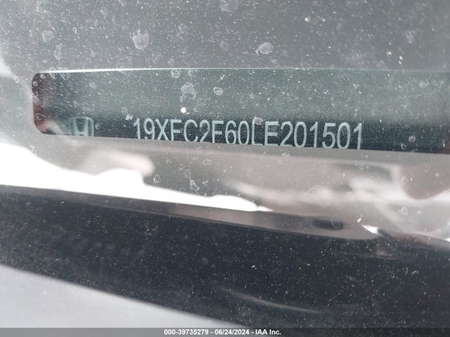 Honda Civic Lx 2020 19XFC2F60LE201501 Image 9