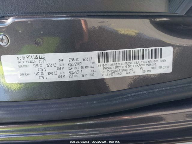 2C4RDGBG8JR157748 Dodge Grand Caravan Se Plus