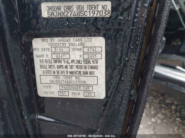 1995 JAGUAR XJS SAJNX2748SC197038 Photo 8