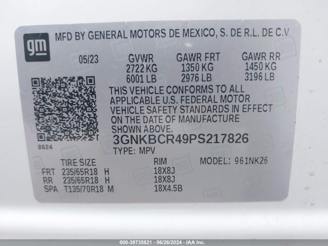 Chevrolet Blazer Fwd 2lt 2023 3GNKBCR49PS217826 Image 9