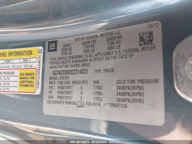1GTN2TEH2EZ214023 GMC SIERRA 1500