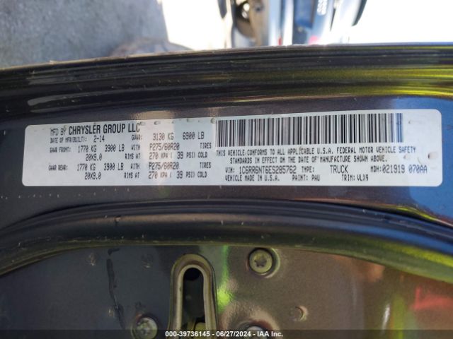 1C6RR6NT6ES285762 RAM 1500 Laramie