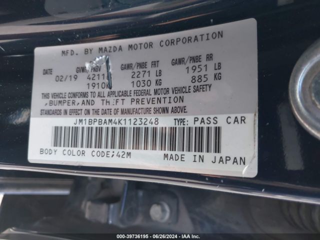 JM1BPBAM4K1123248 Mazda Mazda3 Select Package