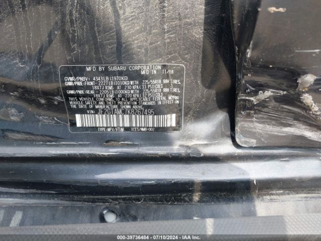 JF2GTAMC7K8267495 Subaru Crosstrek 2.0i Limited