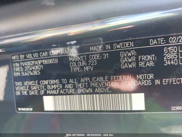 YV4062PA9P1969659 Volvo Xc90 B6 Ultimate 7-seater