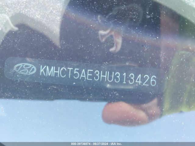KMHCT5AE3HU313426 Hyundai ACCENT SE