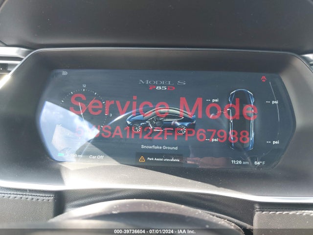 5YJSA1H22FFP67988 Tesla Model S 70d/85d/p85d