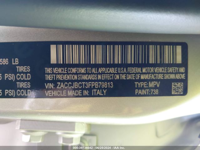 ZACCJBCT3FPB79813 Jeep Renegade Trailhawk