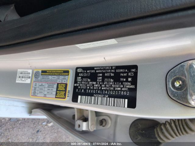5XXGT4L34JG217862 KIA Optima Lx
