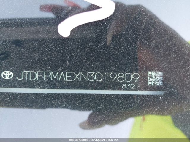 JTDEPMAEXN3019809 Toyota COROLLA LE