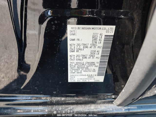 Nissan Frontier Pro-x 4x2 2023 1N6ED1EJ0PN646828 Image 9