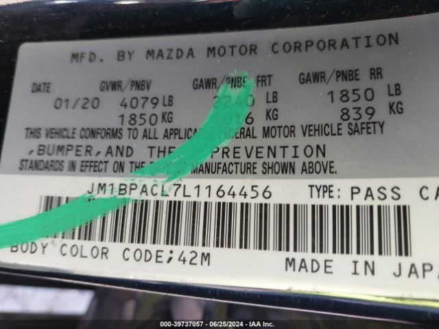 JM1BPACL7L1164456 Mazda Mazda3 Select Package