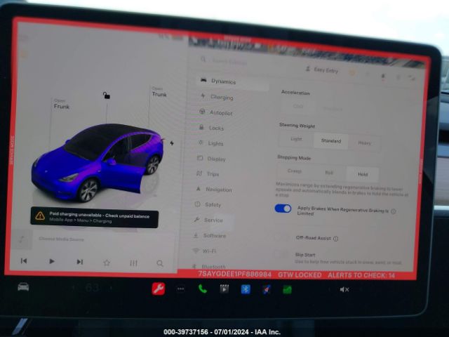 7SAYGDEE1PF886984 Tesla Model Y