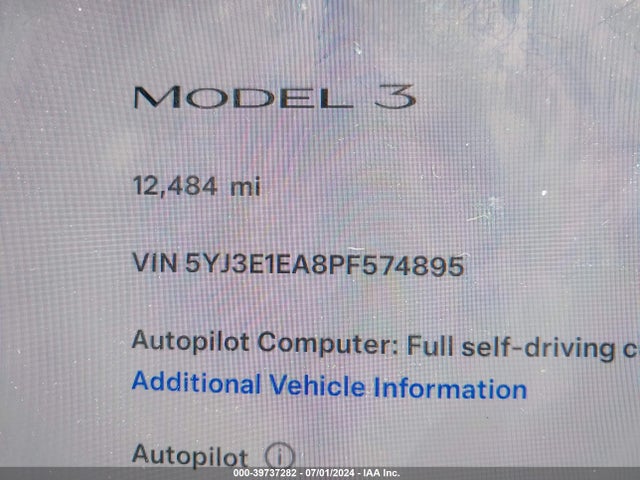 2023 TESLA MODEL 3 5YJ3E1EA8PF574895 Photo 6