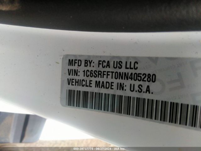 1C6SRFFT0NN405280 RAM 1500 Big Horn  4x4 5'7 Box