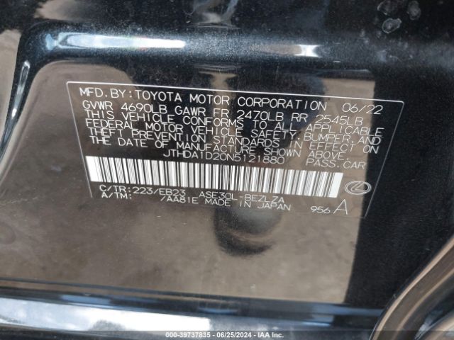 JTHDA1D20N5121880 Lexus IS 300