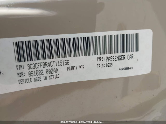 2012 FIAT 500 3C3CFFBR4CT115156 Photo 8