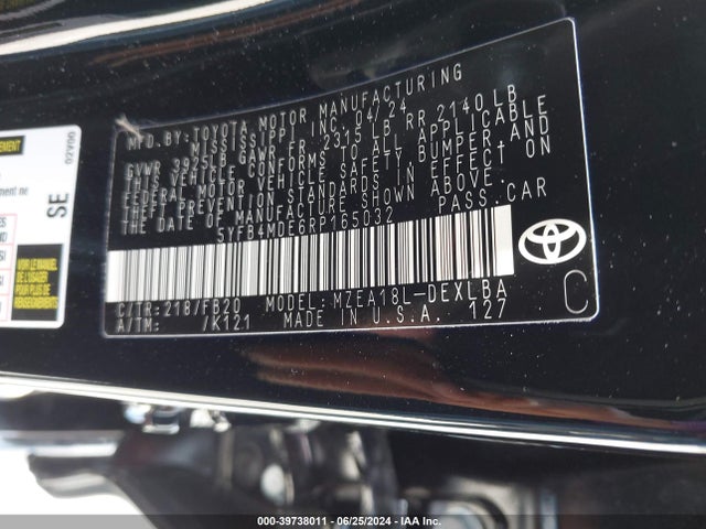 Toyota COROLLA LE 2024 5YFB4MDE6RP165032 Image 9
