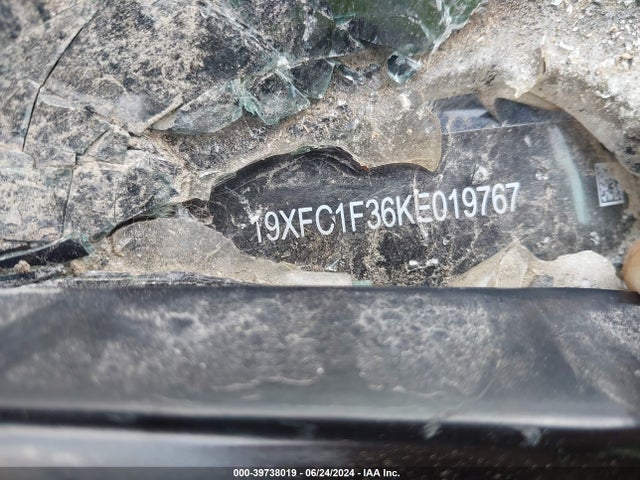 Honda CIVIC EX 2019 19XFC1F36KE019767 Image 9