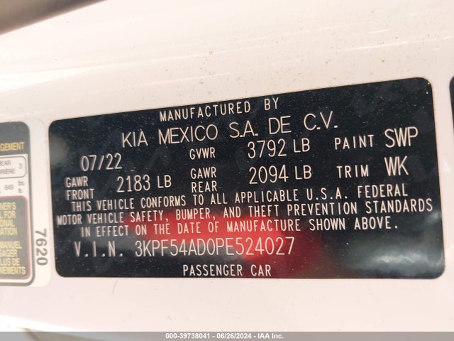 KIA Forte Gt-line 2023 3KPF54AD0PE524027 Image 9