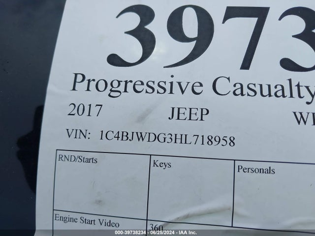 1C4BJWDG3HL718958 Jeep Wrangler Unlimited Sport 4x4