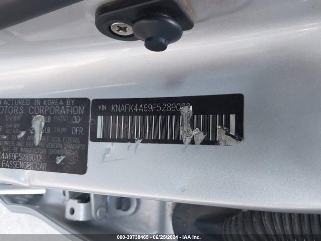 KIA FORTE LX 2015 KNAFK4A69F5289032 Image 9