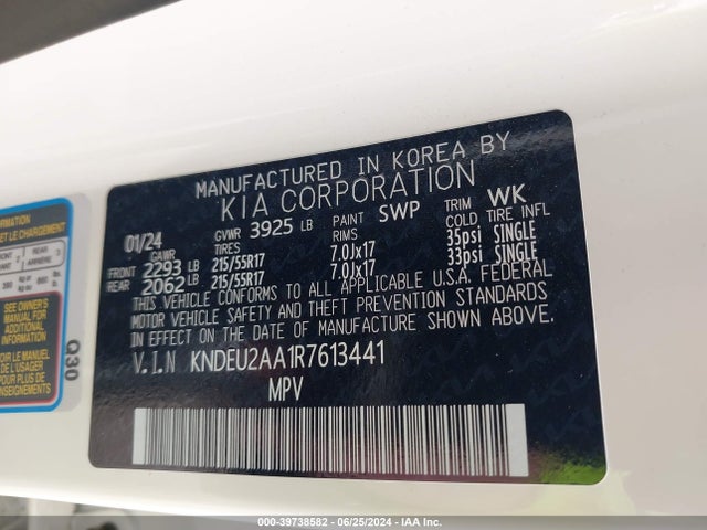 KIA SELTOS S 2024 KNDEU2AA1R7613441 Image 9