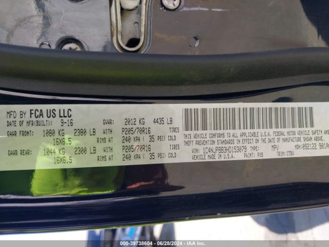 1C4NJPBB3HD153079 Jeep Patriot Sport Fwd