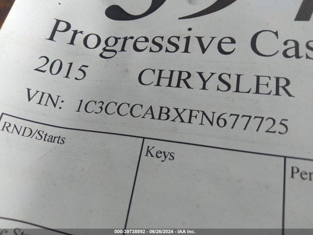 1C3CCCABXFN677725 Chrysler 200 Limited