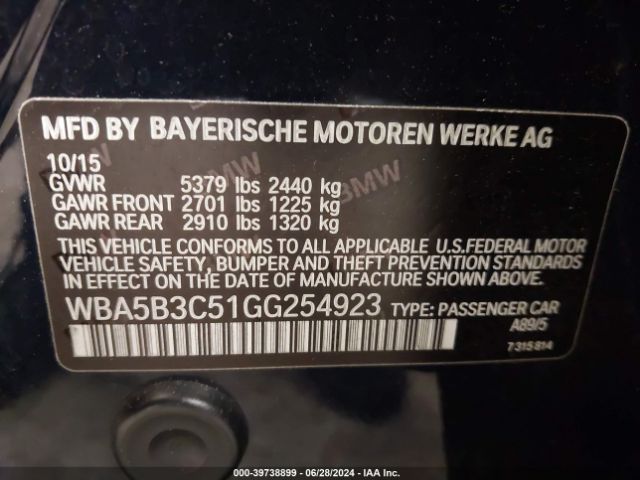 WBA5B3C51GG254923 BMW 535i Xdrive