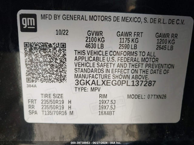 GMC Terrain Awd Denali 2023 3GKALXEG0PL137287 Image 9