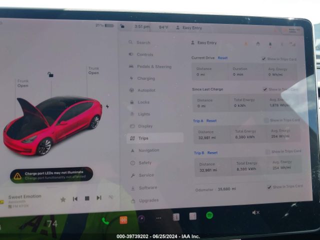 5YJ3E1EA7MF873029 Tesla Model 3 Standard Range Plus Rear-wheel Drive
